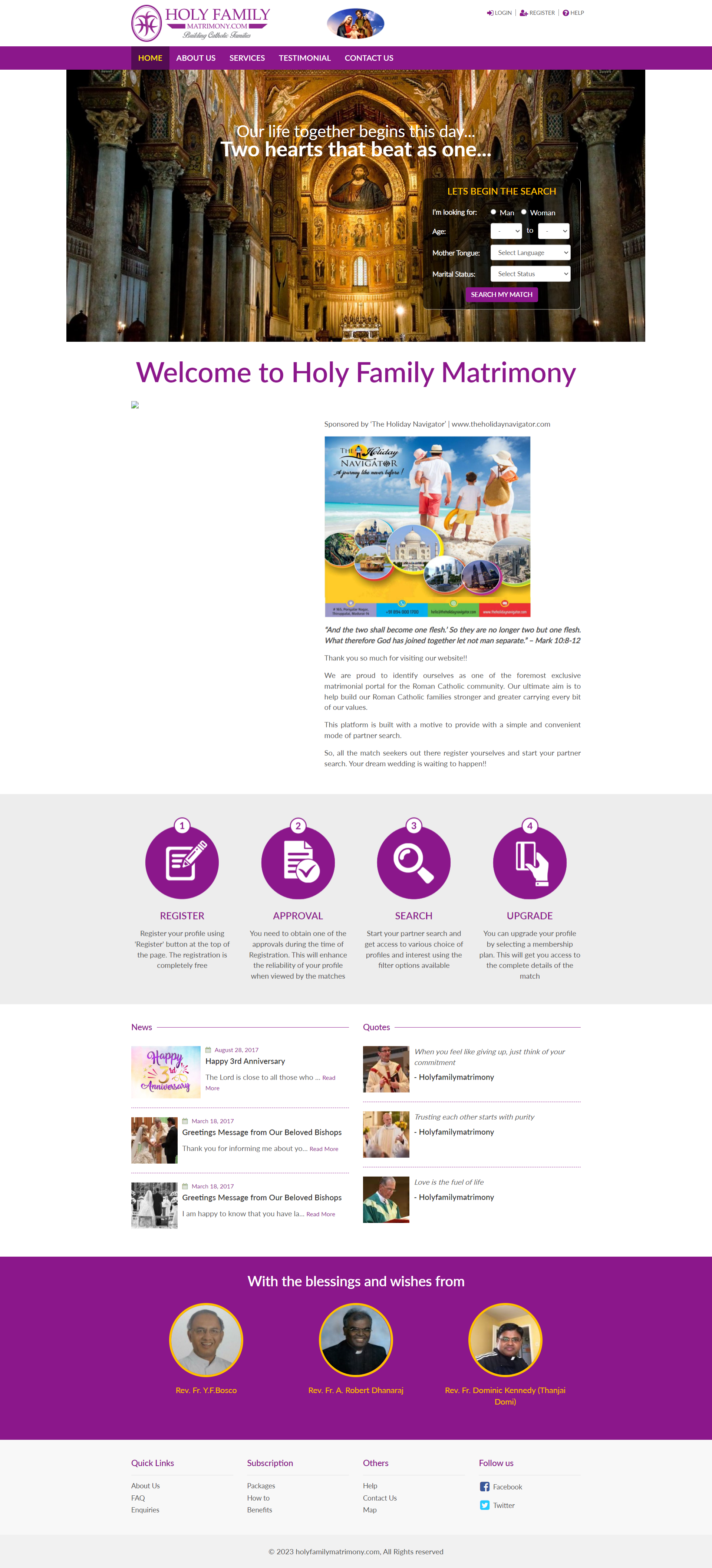 Holy Family Matrimony